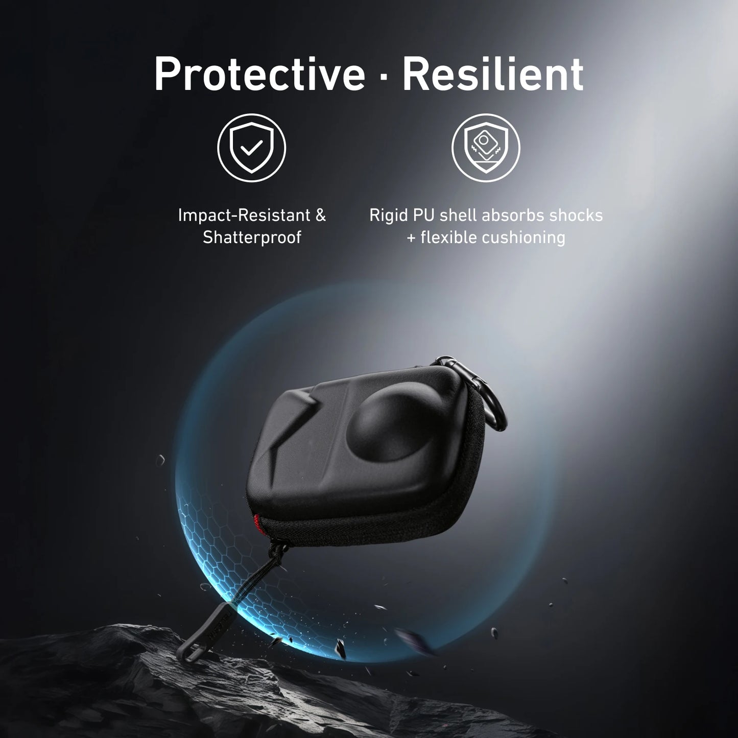 Portable Mini Bag For DJI Osmo 360 Waterproof Storage Bag Protective Case Bottom Opening Storage Case With Detachable Carabiner Peaceful Pleasures Health and Wellness