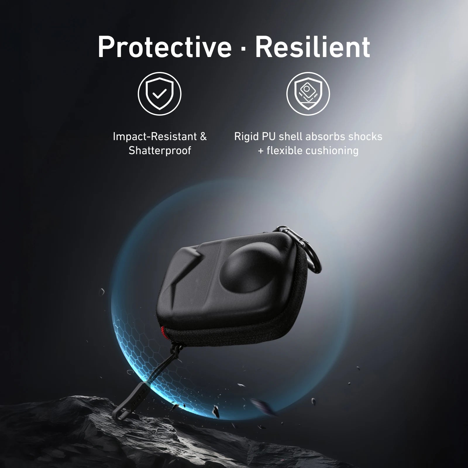 Portable Mini Bag For DJI Osmo 360 Waterproof Storage Bag Protective Case Bottom Opening Storage Case With Detachable Carabiner Peaceful Pleasures Health and Wellness