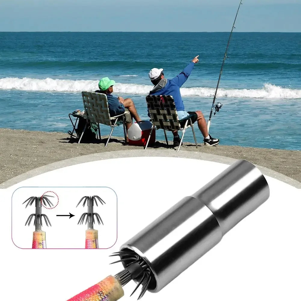 New Stainless Steel Squid Hook Corrector Octopus Hook Repair Tool Can Restore Deformed Fishhook Fishing Pesca Tackle Accessory Peaceful Pleasures Health and Wellness