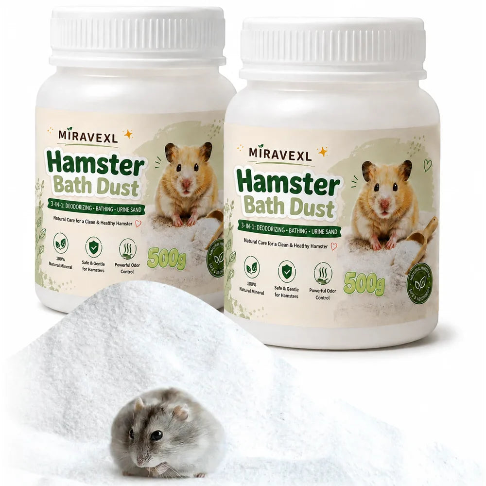 MIRAVEXL Hamster Bath Sand – Odor Control for Small Pets 500g