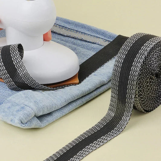 No-Sew Iron-On Trouser Hem Tape | Self-Adhesive 5m Roll Iron-On Hem Tape Peaceful Pleasures Health and Wellness