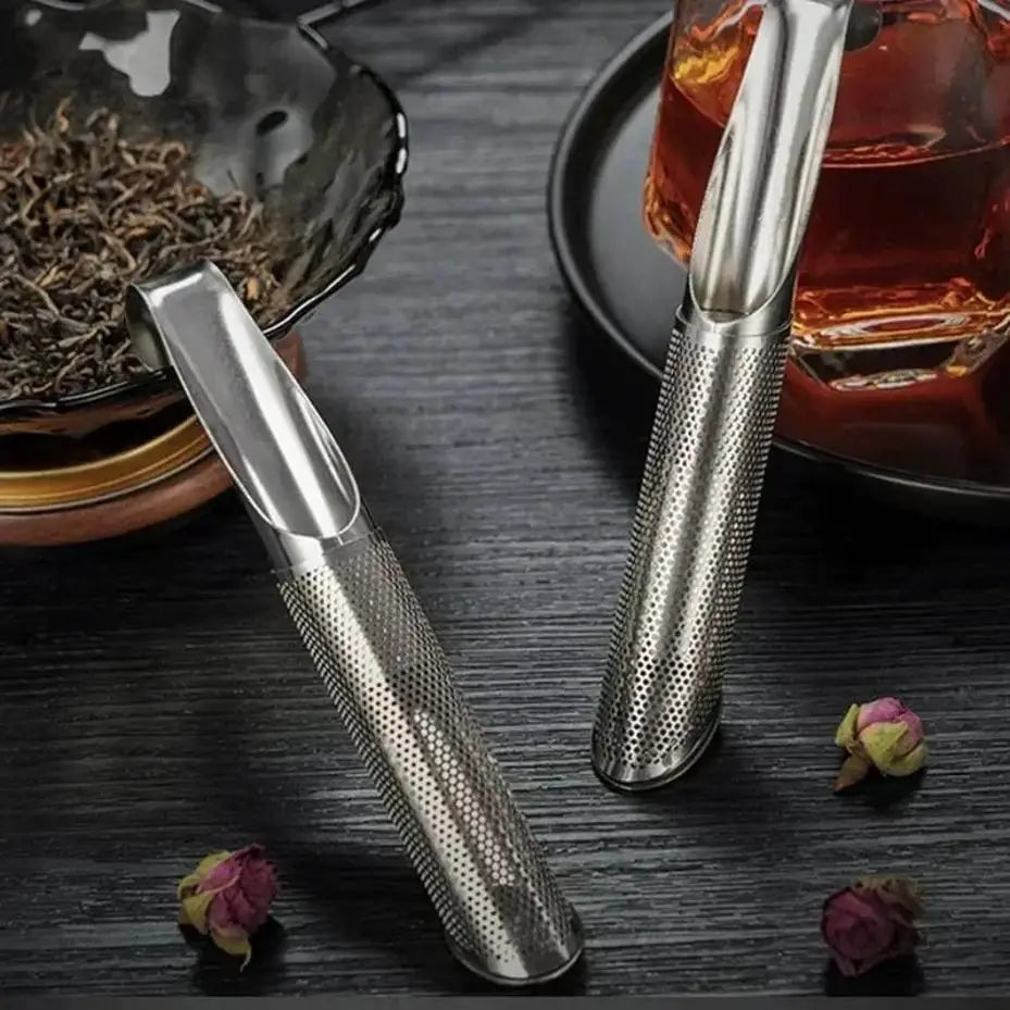 Telescopic Stainless Steel Tea Infuser Reusable Strainer Filter Spoon