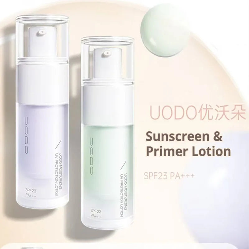 UODO Sunscreen Primer Lotion for UV Protection and Skin Brightening Peaceful Pleasures Health and Wellness