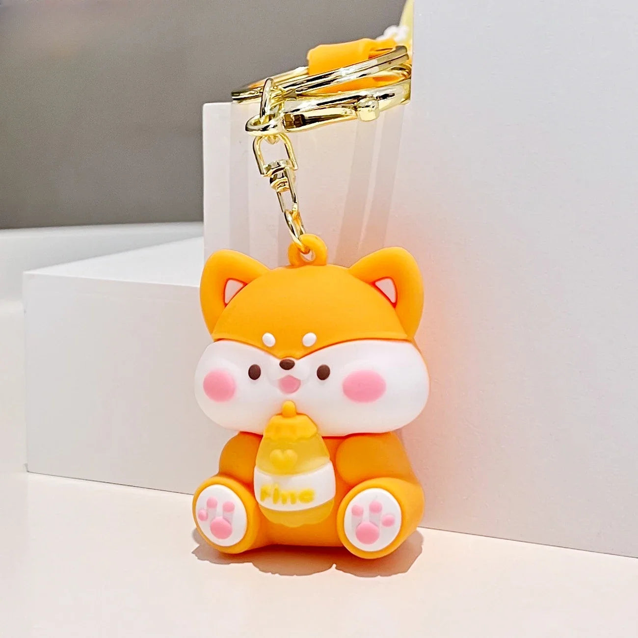 Luck Drinks PVC Cartoon Keychain | Cute Bag Charm & Gift