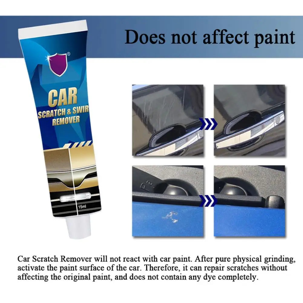 Car Scratch Repair Tool Suit Scratches and Swirl Remover Auto Scratches Repair Polishing Wax Anti Scratch Car Cleaning Tool 15mL Peaceful Pleasures Health and Wellness
