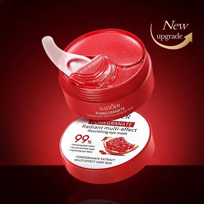 SADOER Red Pomegranate Collagen Eye Patches – 60pcs