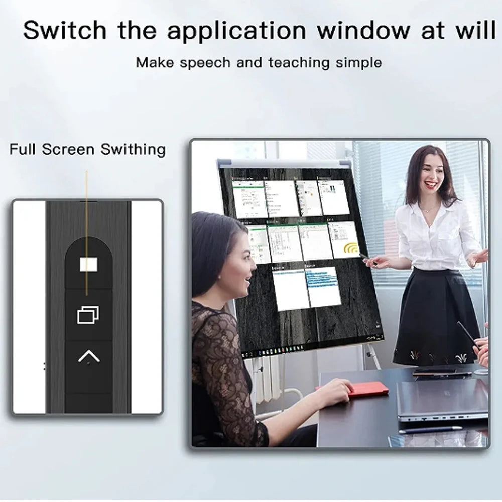 New Wireless Presenter Red Laser Page Turning Pen 2.4G RF Volume Remote Control PPT Presentation USB PowerPoint Pointer Mouse Peaceful Pleasures Health and Wellness