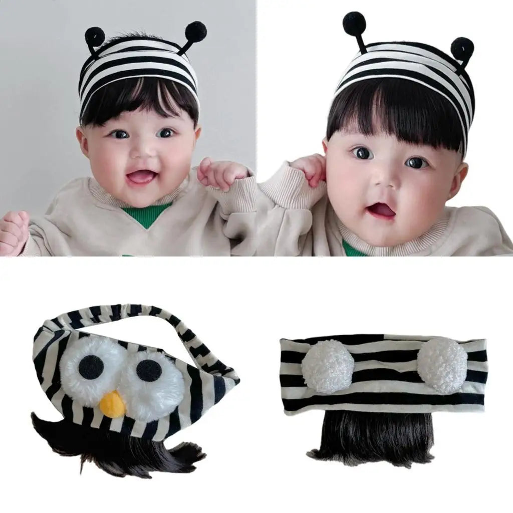 Baby Girls Hairband with Bangs – Cute Infant Headpiece