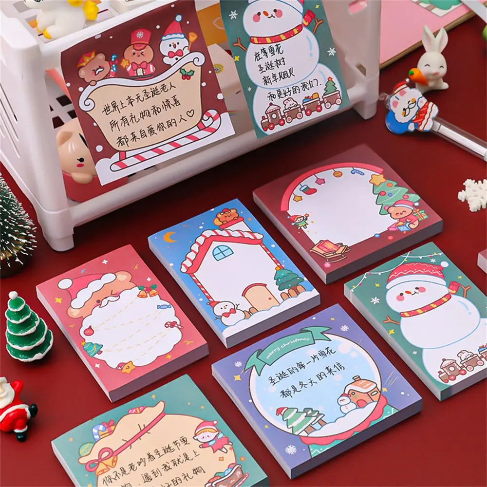 Christmas Santa Sticky Notes – 50-Sheet Holiday Memo Pad