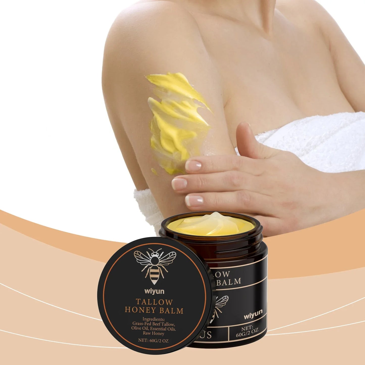 Tallow & Honey Glow Cream – Face & Body Moisturizer 60g