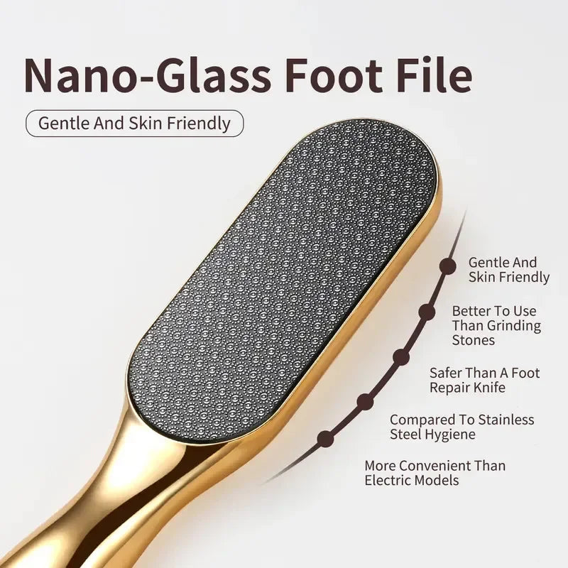 Nano Glass Foot File – Pedicure Tool for Smooth Soft Feet