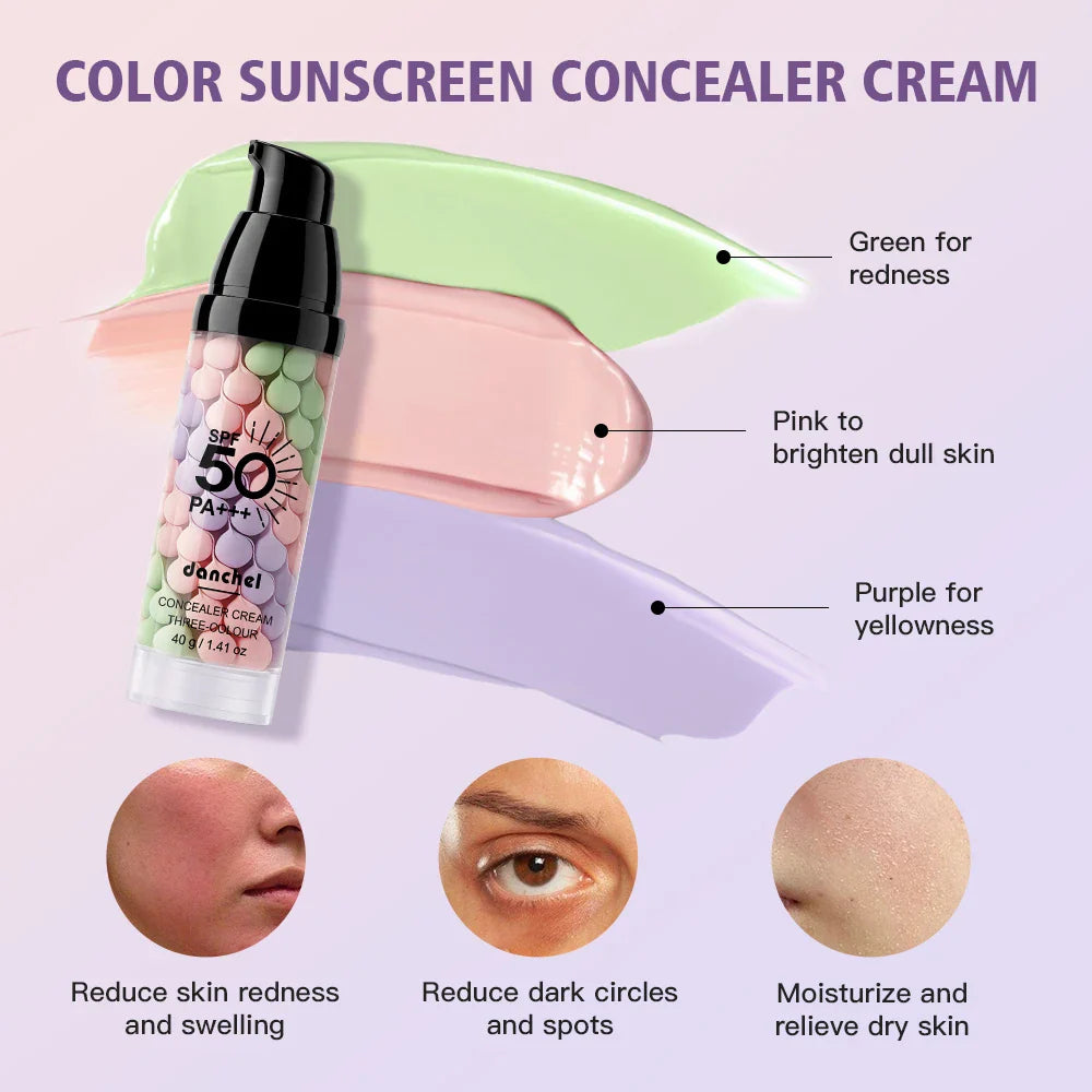 3-in-1 Color Correcting Face Primer SPF50 | Hydrating, 40g