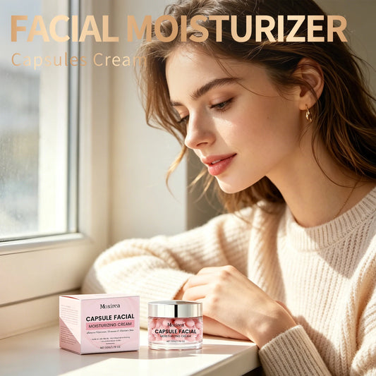 MOXIREA Korean Face Capsule Cream | Brightening Moisturizer Facial Capsule Cream Peaceful Pleasures Health and Wellness