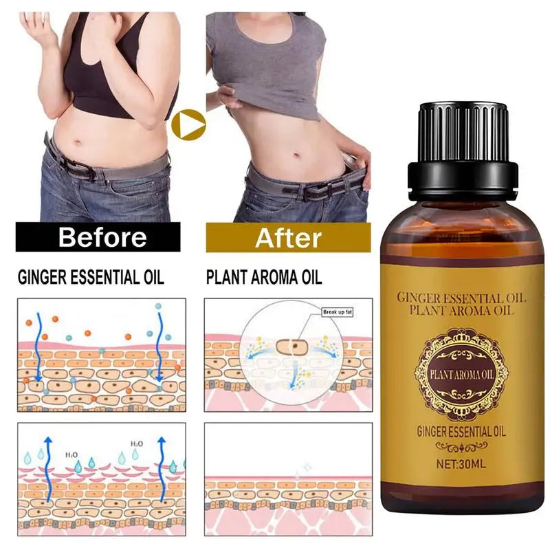 30ml Ginger Essential Massage Oil | Aromatherapy & Body Care