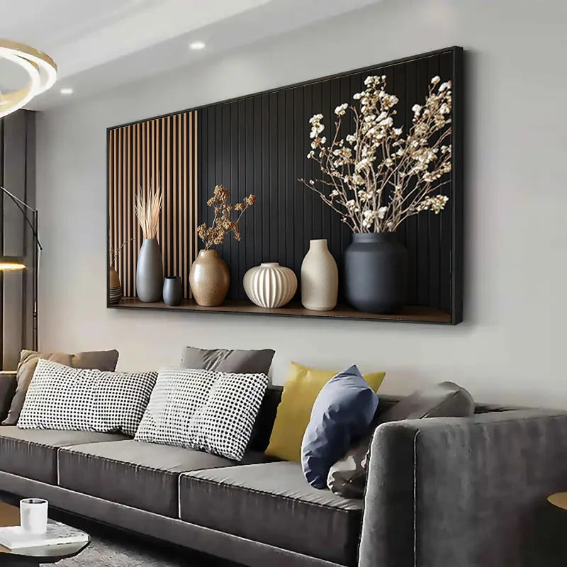 1pc Frameless Modern Abstract Print Wall Art Retro Canvas Painting for Living Room Large Size Canvas Poster for Bedroom Decor Peaceful Pleasures Health and Wellness ZLH4793 20x40cm No Frame