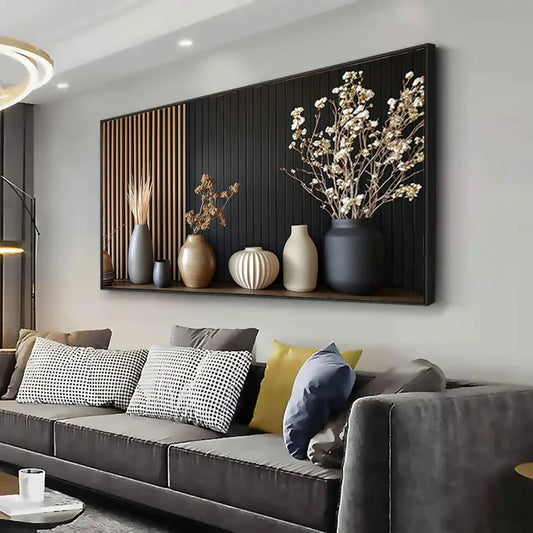 1pc Frameless Modern Abstract Print Wall Art Retro Canvas Painting for Living Room Large Size Canvas Poster for Bedroom Decor Peaceful Pleasures Health and Wellness ZLH4793 20x40cm No Frame