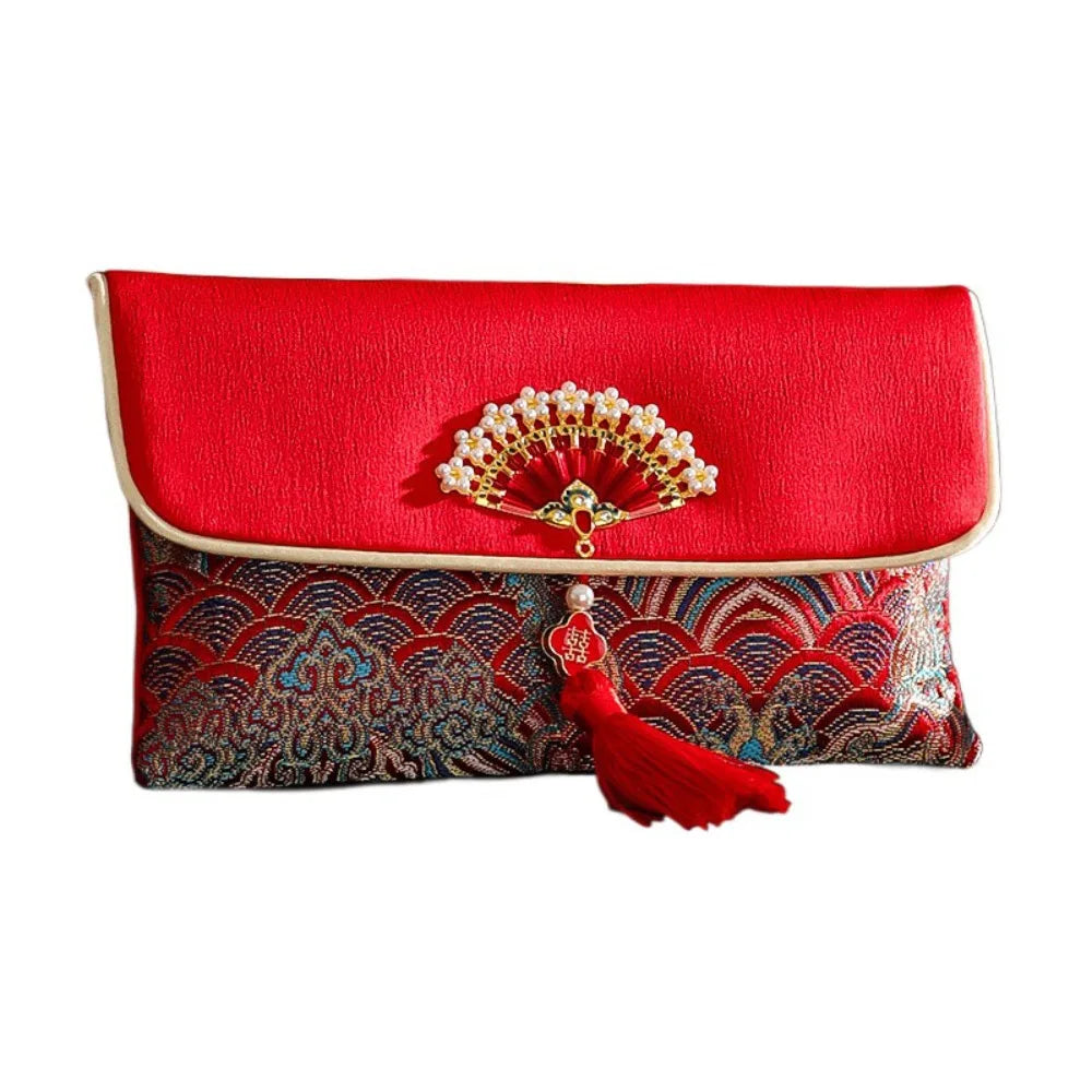 Chinese New Year Red Envelope Hongbao | PU Leather & Cloth