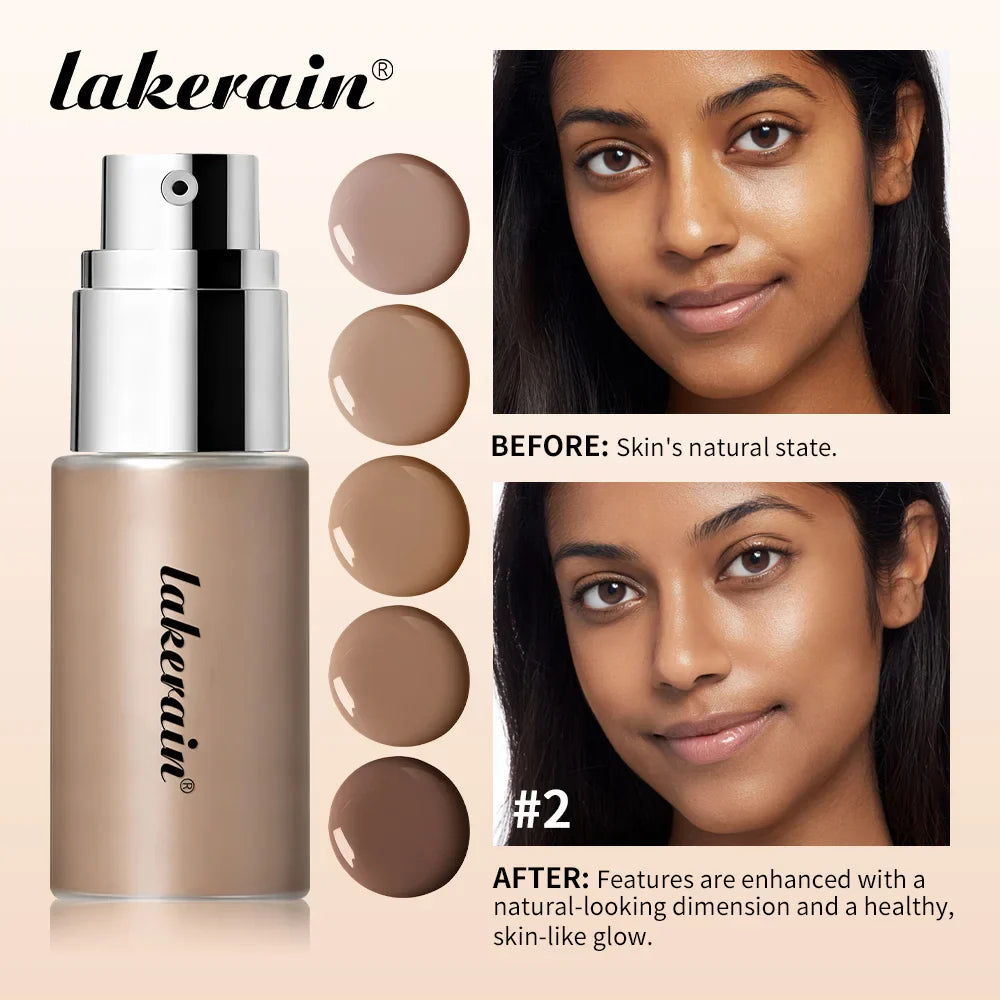 lakerain Bronzing Shaping Serum Foundation – 5 Shades 40ml