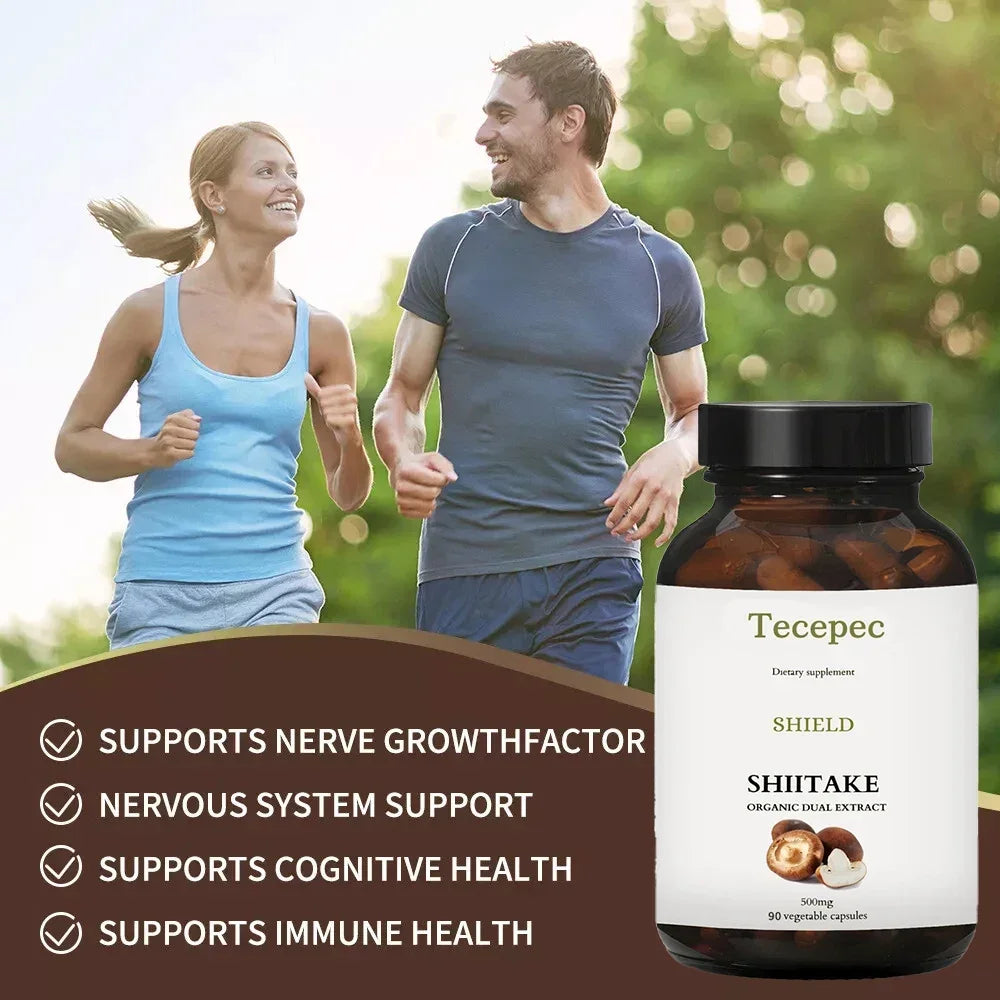 Shiitake Mushroom Extract Capsules - Immune Support Supplement, Heart Health, Memory, Focus, and Overall Well-Being Peaceful Pleasures Health and Wellness