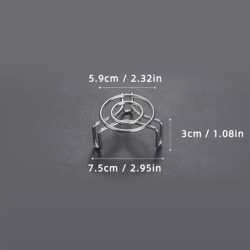 Ultra Mini Steaming Rack Small Size 304 Stainless Steel High Low Legged Small Rack Health Pot Thermos Cups Household Small Pot Peaceful Pleasures Health and Wellness 1pc