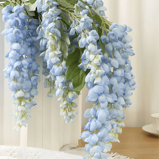 120cm Artificial Wisteria Garland Silk Hanging Vine Wedding Artificial Flower Garland Peaceful Pleasures Health and Wellness