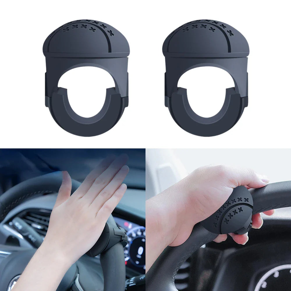 Steering Wheel Knob Booster – 360° Spin, One-Hand Control