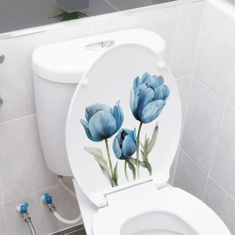 Sunflower Toilet Seat Sticker | Waterproof Removable Decal
