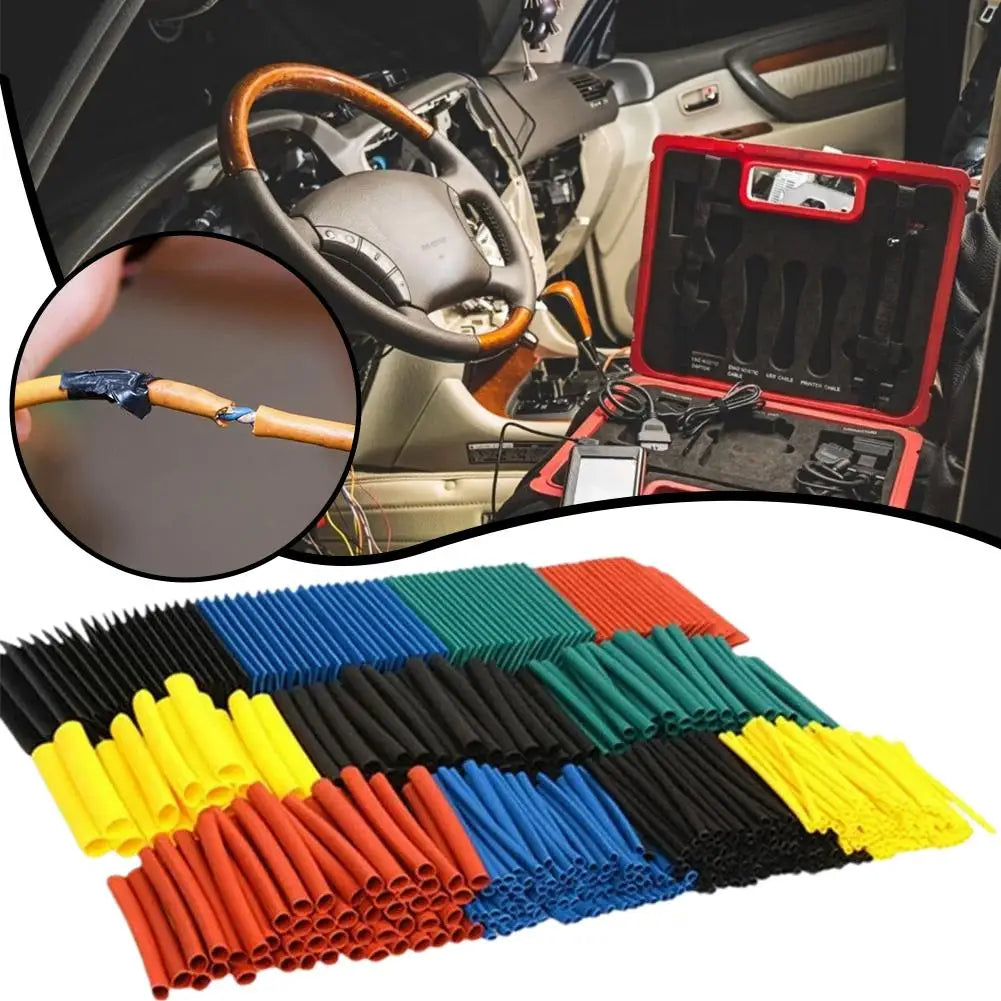164/328Pcs 2:1 Heat Shrink Tubing Wire Cable Insulation Sleeves Protecter Thermoresistant Heat Shrink Tube Wire Connect Cover Peaceful Pleasures Health and Wellness