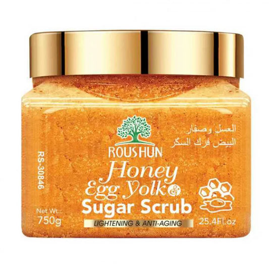 ROUSHUN Honey Egg Yolk Sugar Body Scrub – Family Pack Body Sugar Scrub Oasis Select