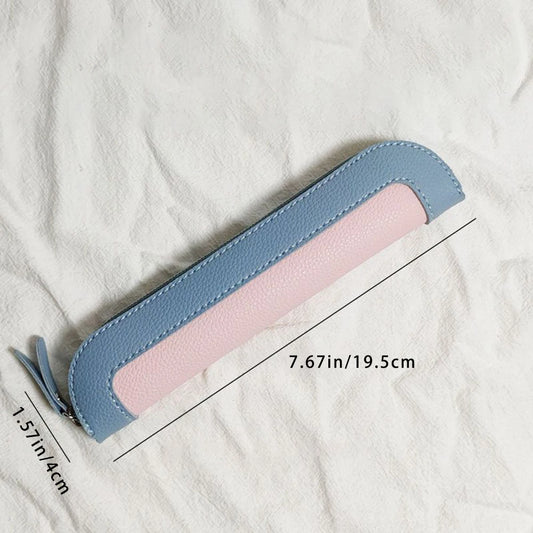 Compact Portable Pen Case Tablet Storage Protection Peaceful Pleasures Health and Wellness Blue