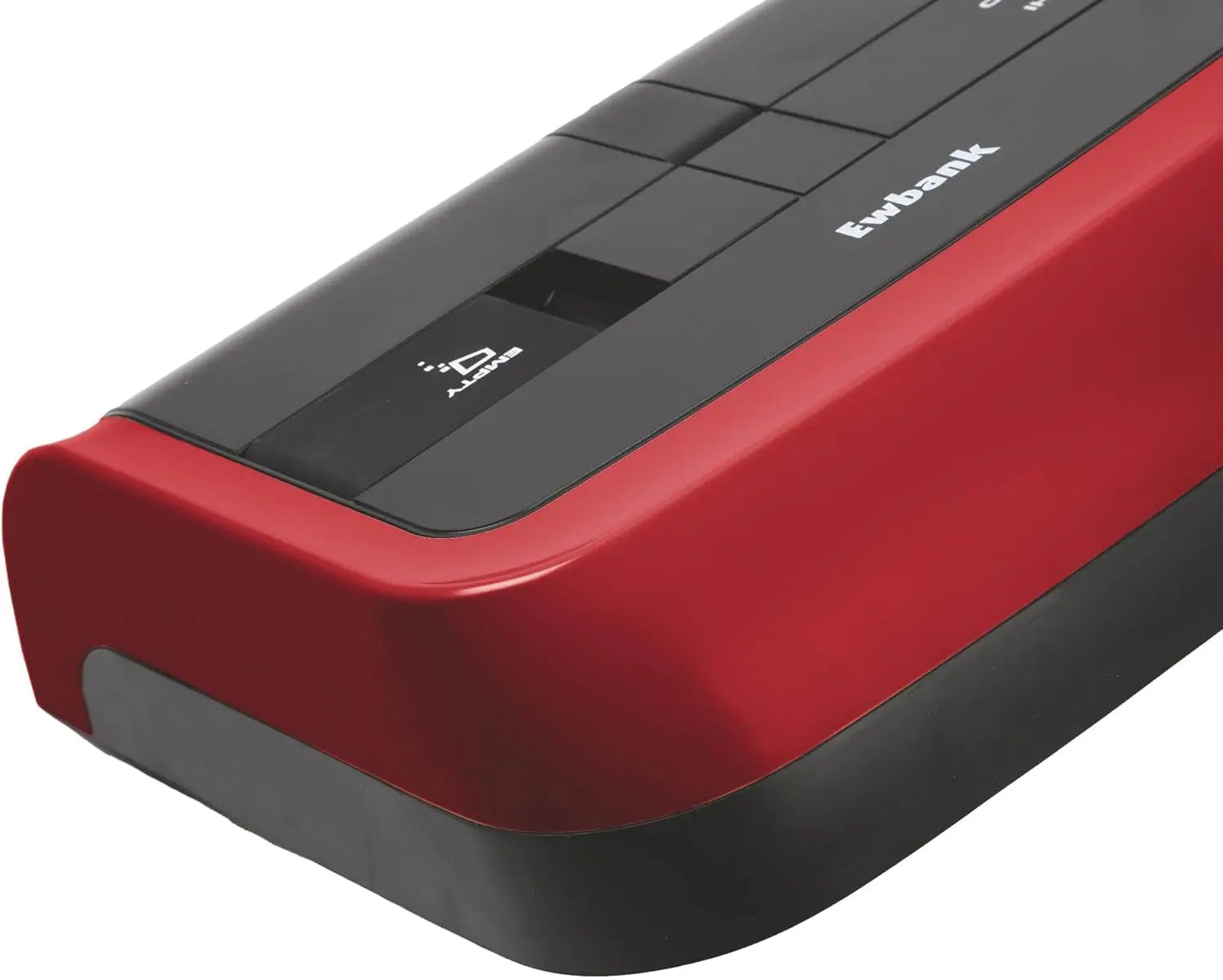 Red and black electronic device with 'Ewinbank' branding on a white background