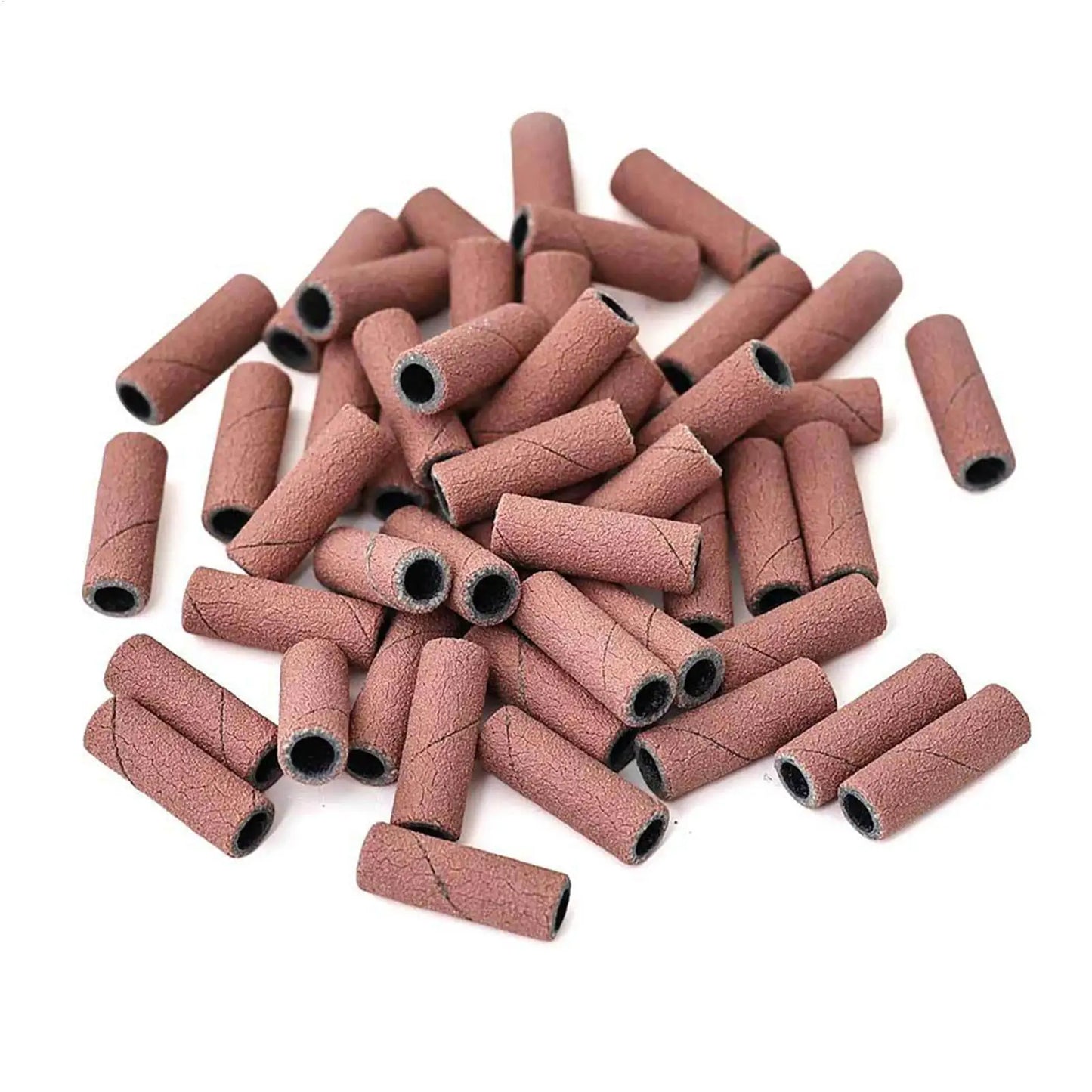 50-Pack Nail Drill Sanding Bands – Gel Polish Buffer & Remover