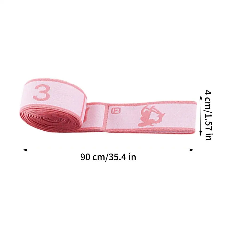 Numbered Resistance Band – Elastic Stretch Belt for Yoga & Fitness