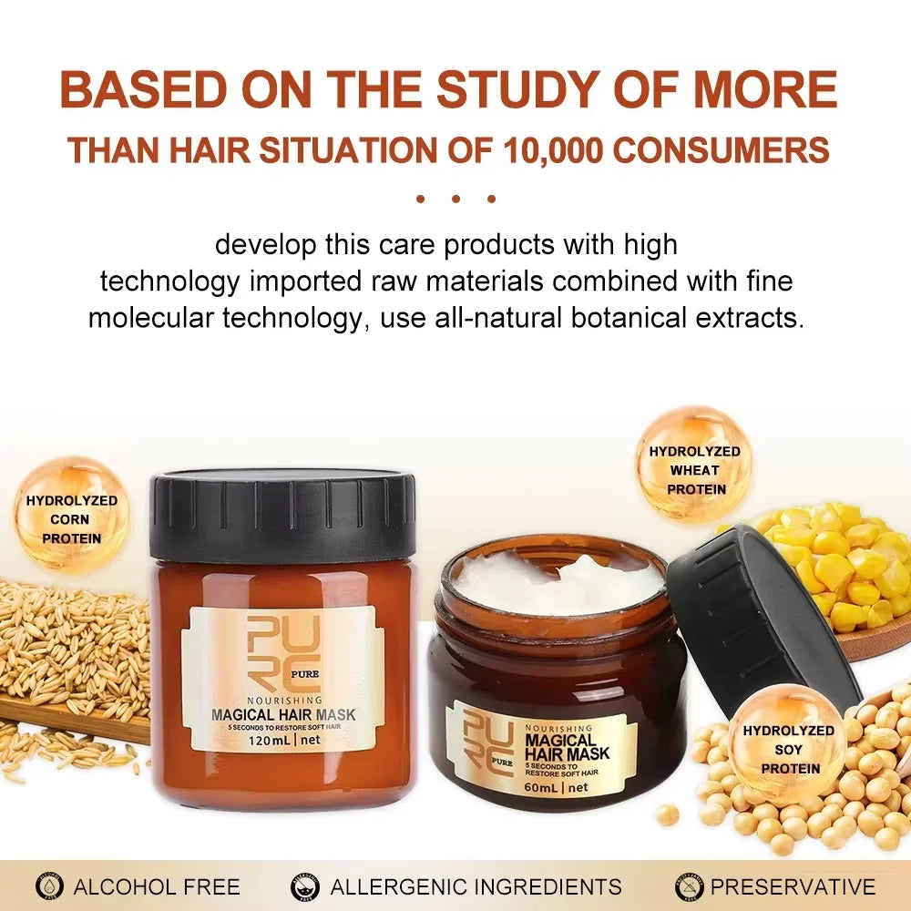 PURC Argan Oil Hair Mask – Nourishing Smoothing Treatment