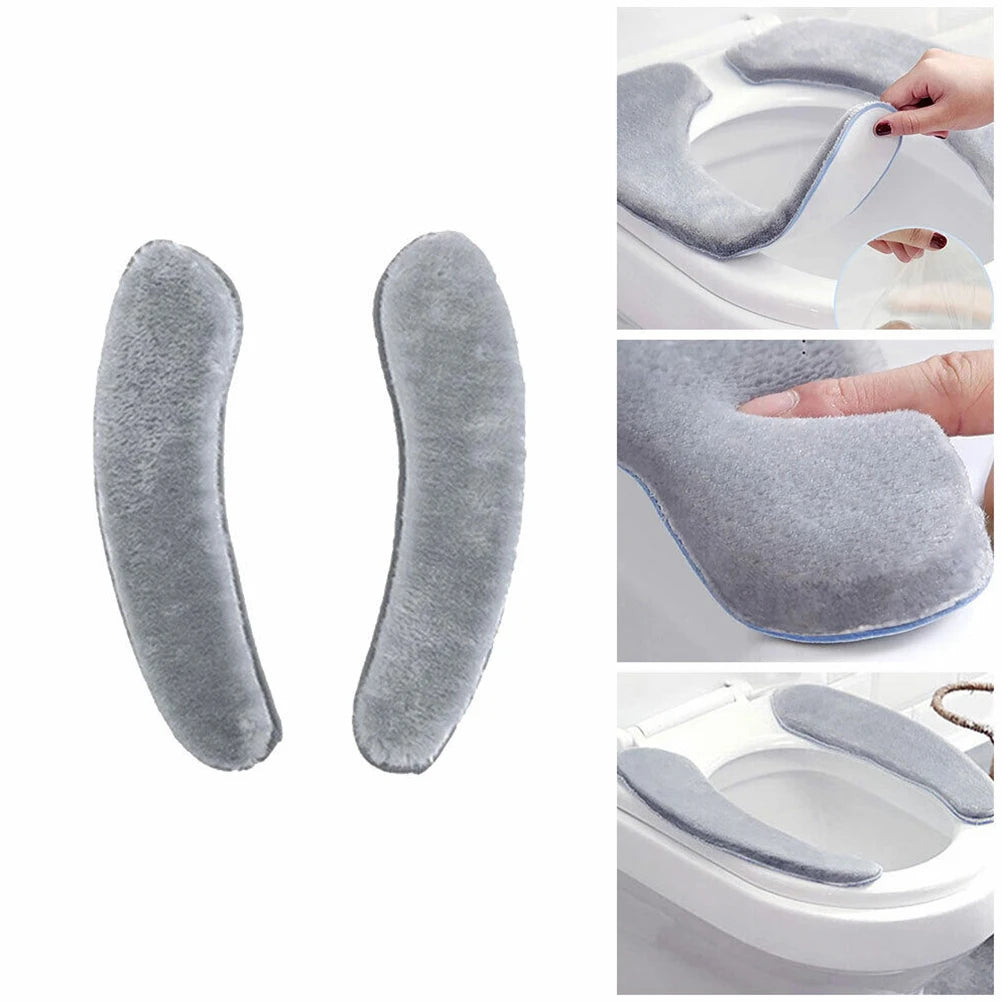 Bathroom Toilet Cushion Washable Soft Warmer Mat Cover Pad Warm