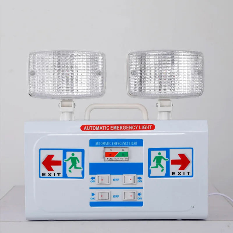 SHINEKNOT Dual Head LED Emergency Exit Light AC200-240V