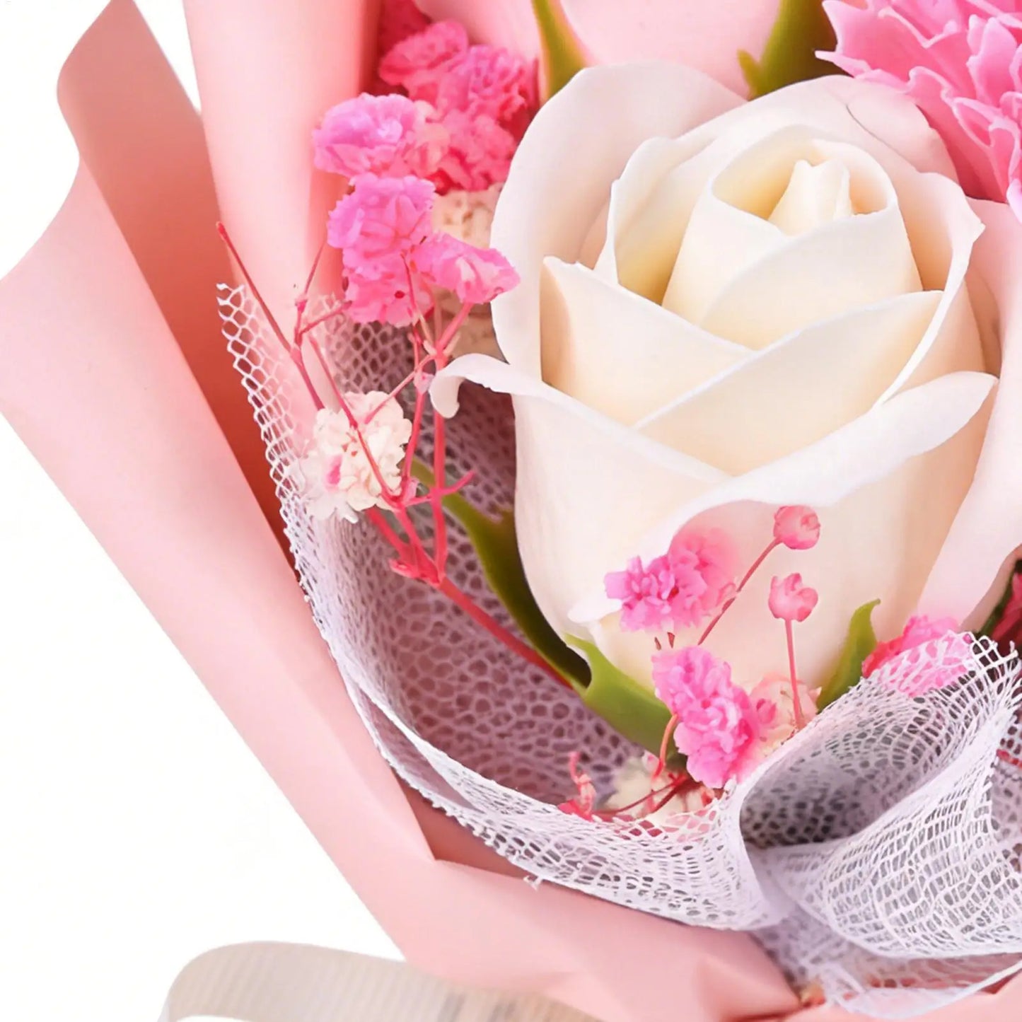 Forever Flowers Bouquet Soap Preserved Rose Decoration Women Birthday Flowers For Teachers Colleagues Friends Teacher's Day Peaceful Pleasures Health and Wellness