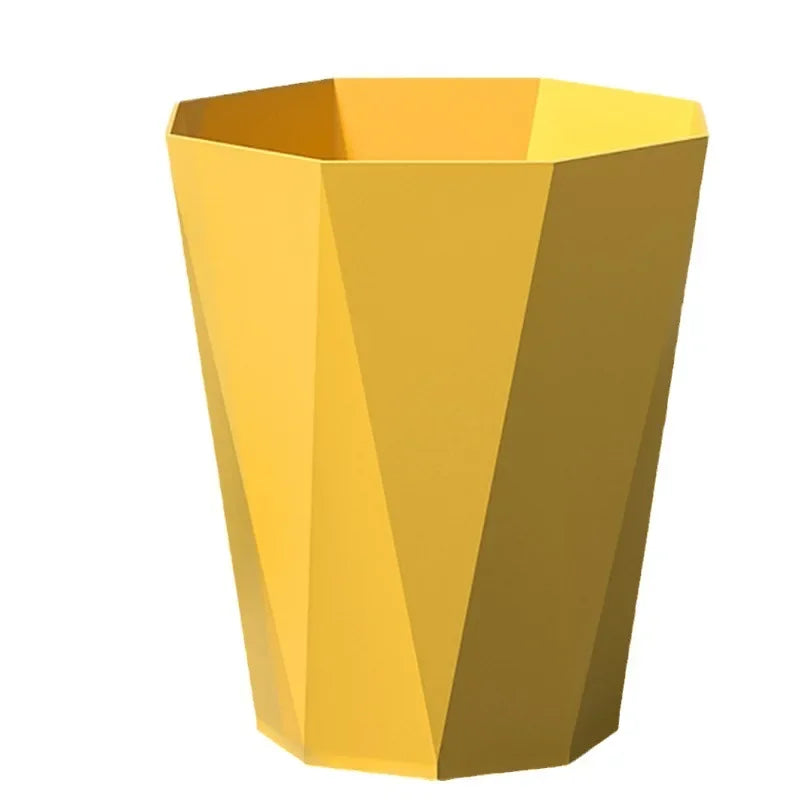Nordic Creative Simple Household Garbage Can Without Lid Kitchen Living Room Plastic Trash Can Office Hotel Large Paper Basket Peaceful Pleasures Health and Wellness
