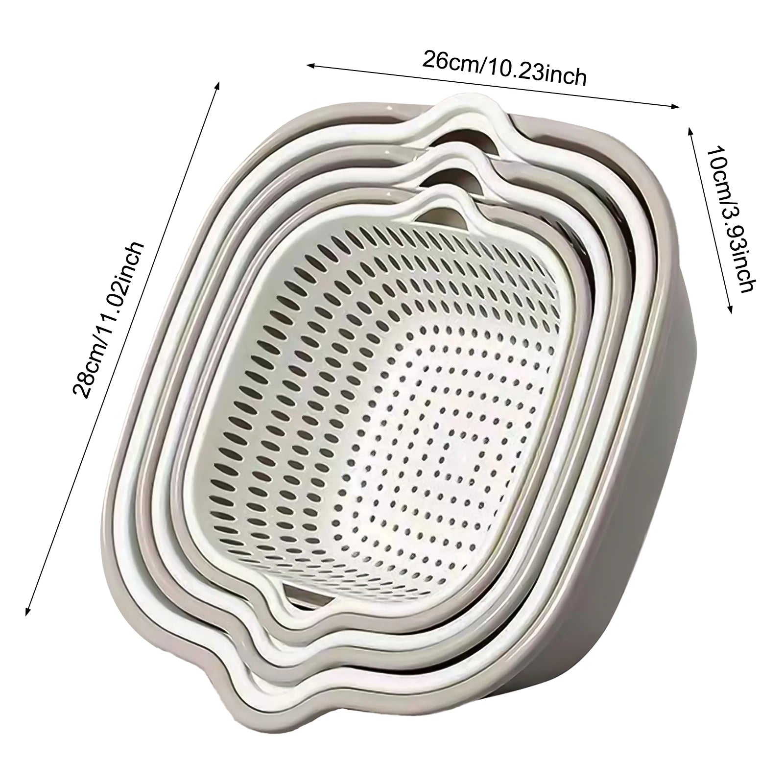 Vegetable Food Washing Strainer Household Vegetable Washing Drain Basket Suitable for Broccoli and Grapes Peaceful Pleasures Health and Wellness