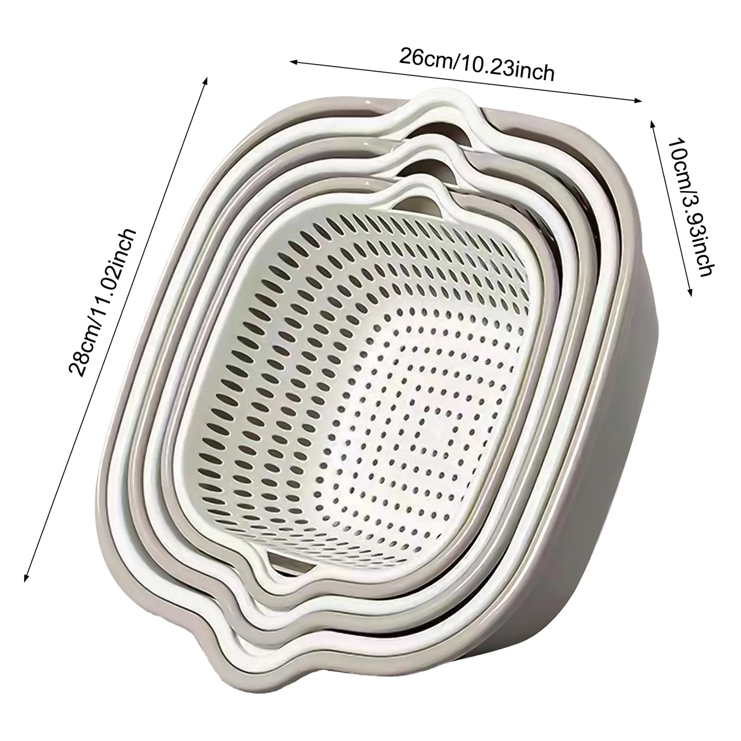 Vegetable Food Washing Strainer Household Vegetable Washing Drain Basket Suitable for Broccoli and Grapes Peaceful Pleasures Health and Wellness