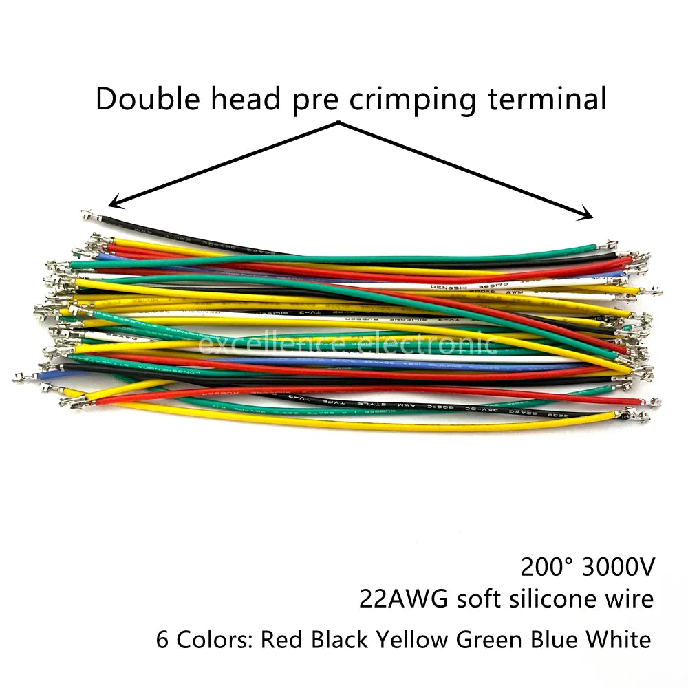 XH 2.54mm Connector Kit With Double Pre-crimped Soft Silicone Cable Wire 22AWG 2/3/4/5/6/7/8/9/10 Pin Housing JST Adapter Cable Peaceful Pleasures Health and Wellness