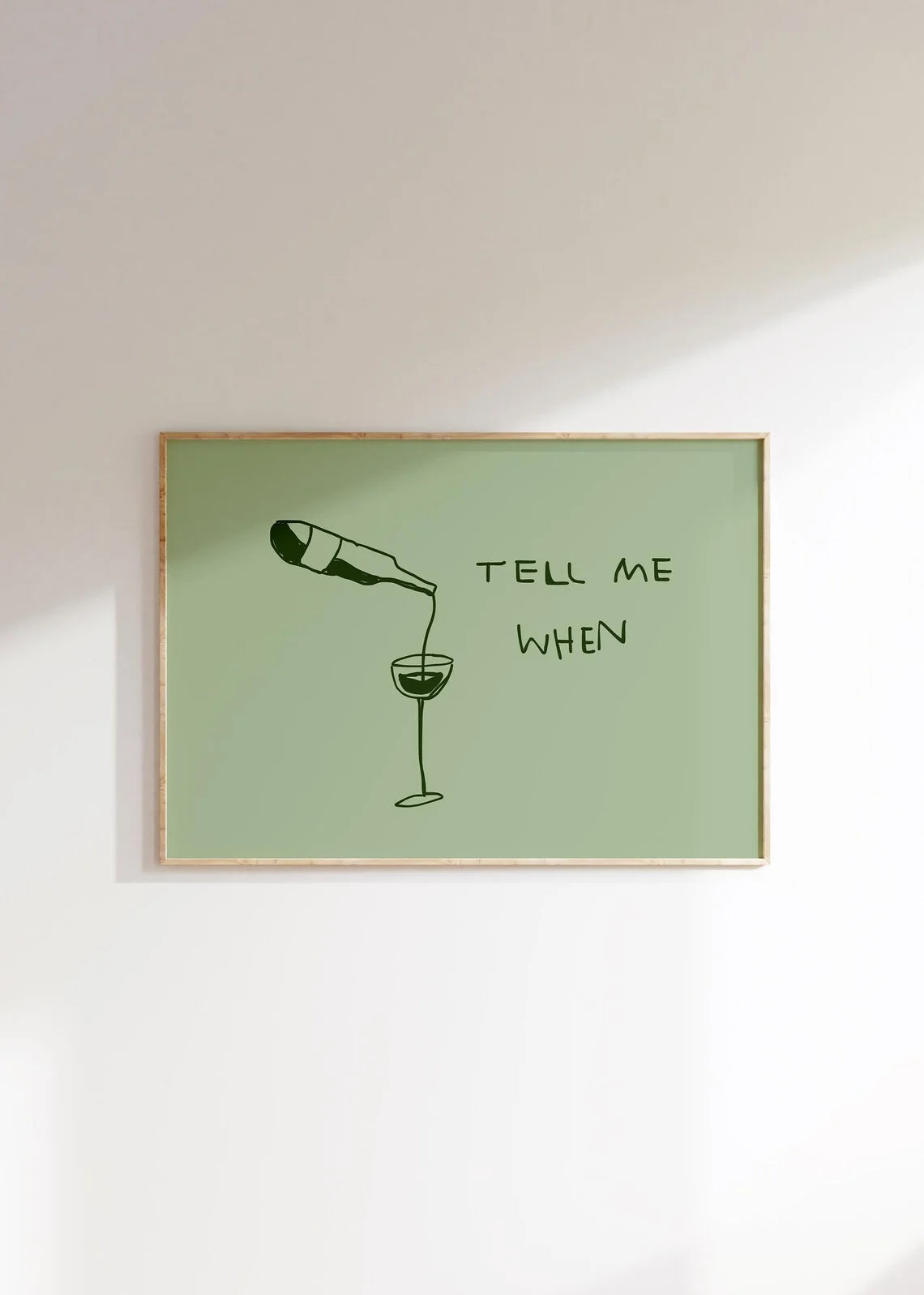 Funny Wine Quote Canvas Wall Art | Kitchen Bar Poster Gift