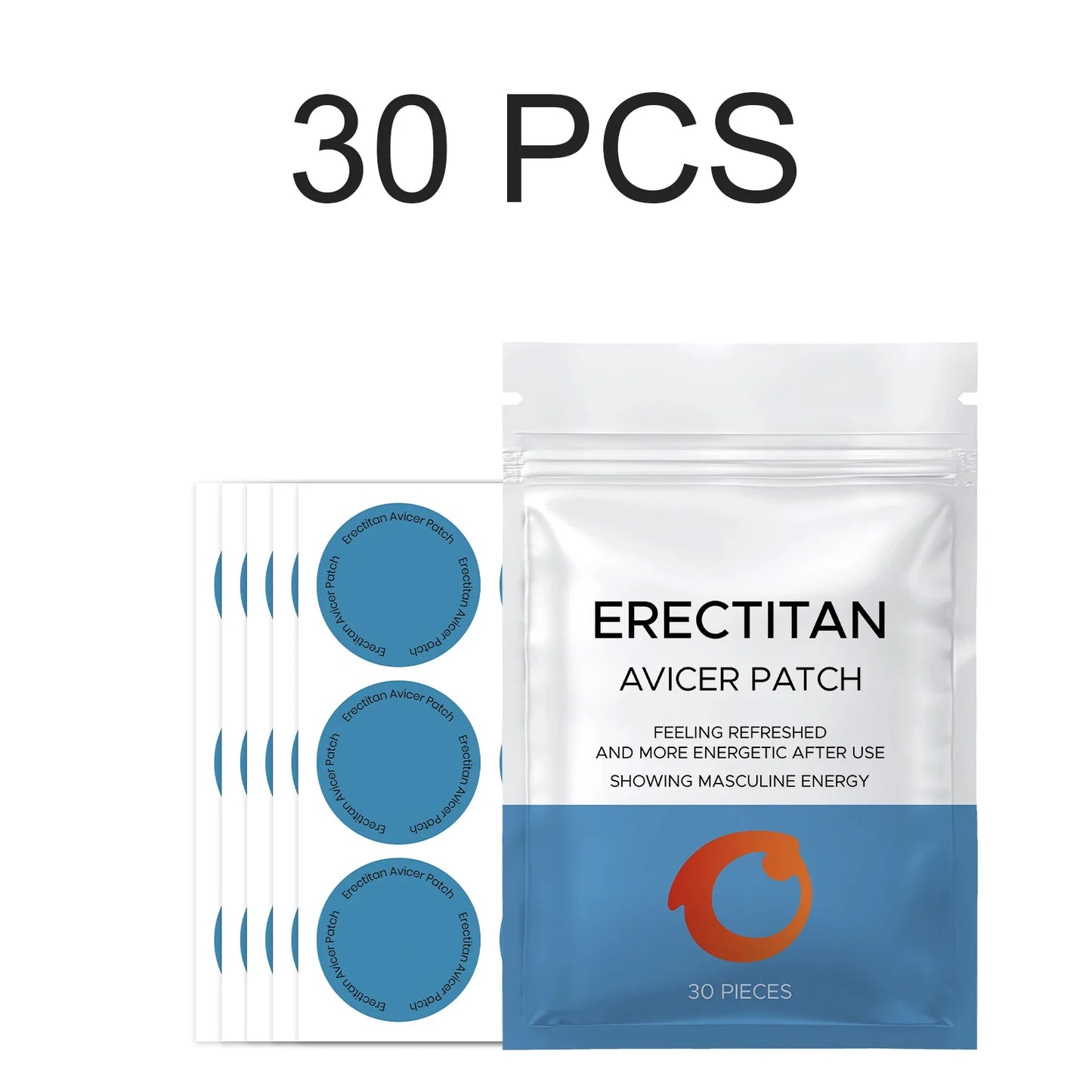 Men's Daily Energy Support Body Patches – 30/60/120 Pack