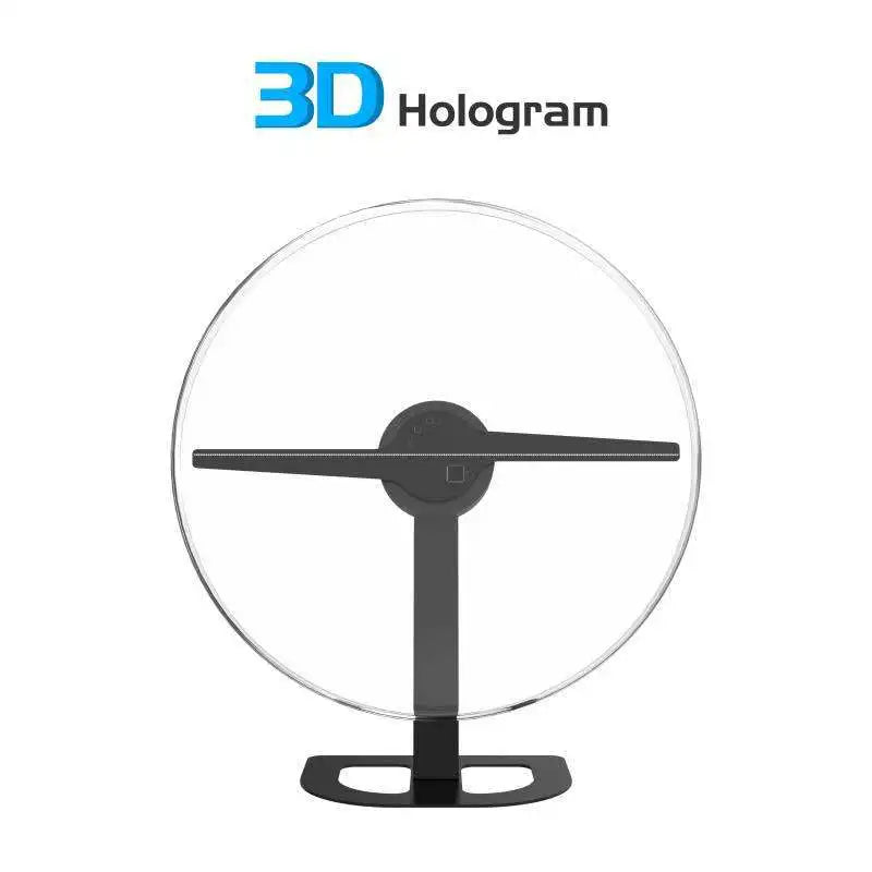 32cm 3D Holographic Fan Light – LED Naked-Eye Projection Lamp
