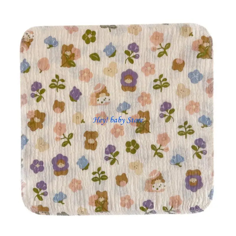 4-Layer Muslin Baby Burp Cloths | Soft Newborn Washcloths