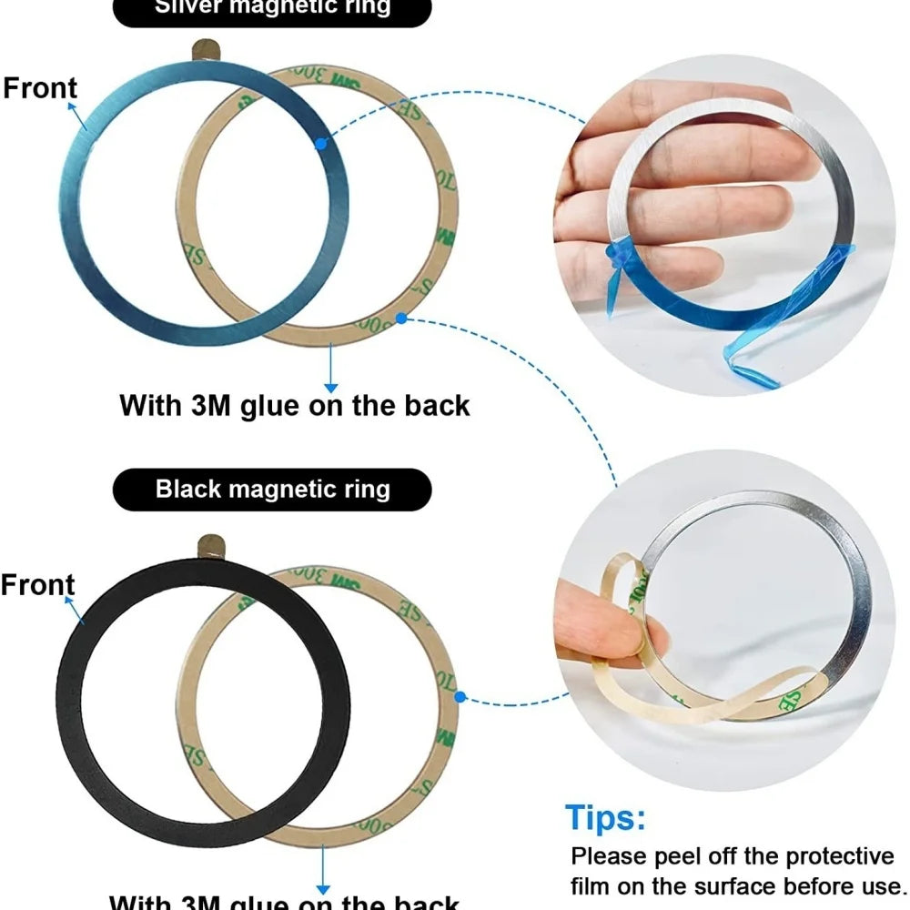 Magnetic Metal Plate Sticker for Car Phone Holder & Charger