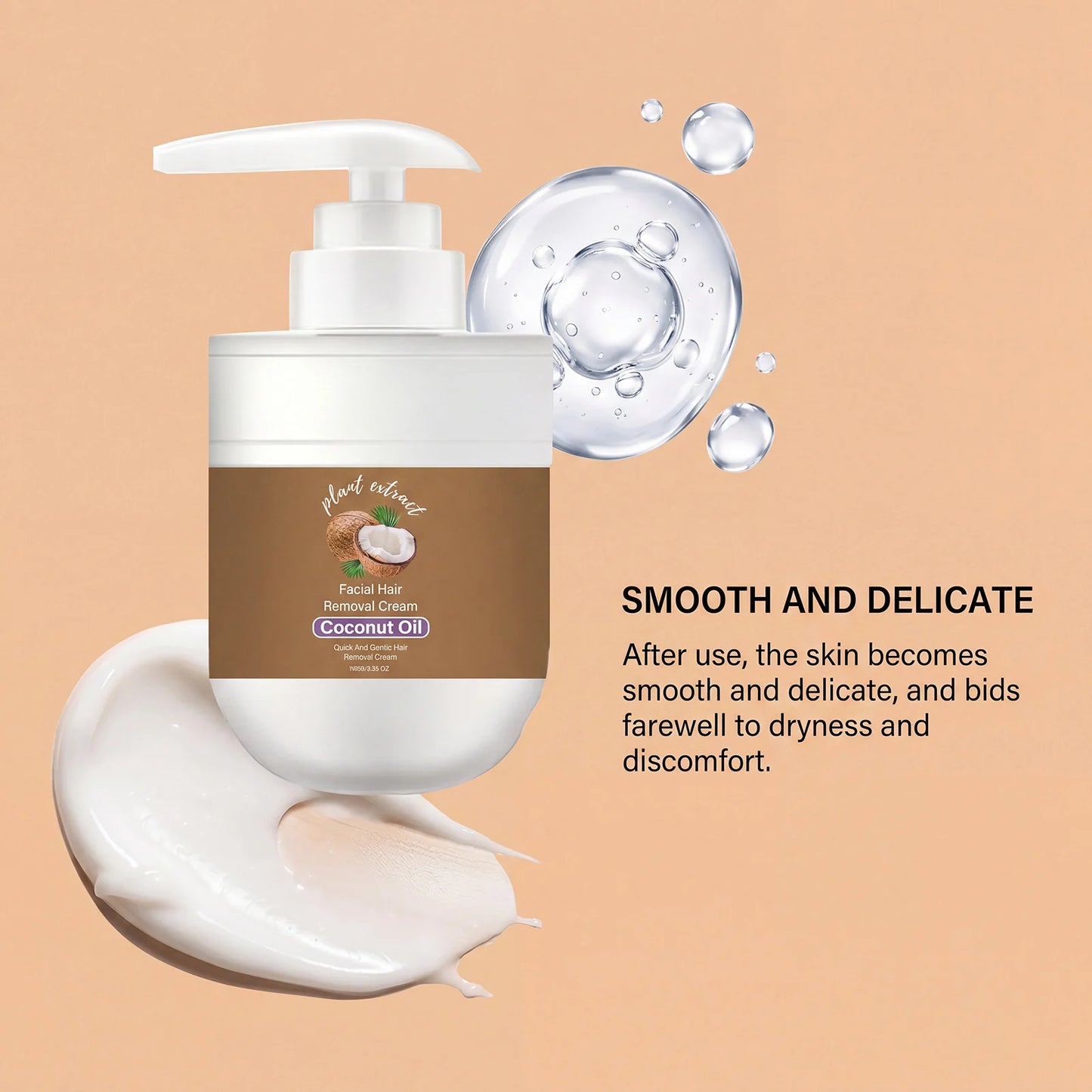 Gentle Hair Removal Cream for Face & Body – Men & Women