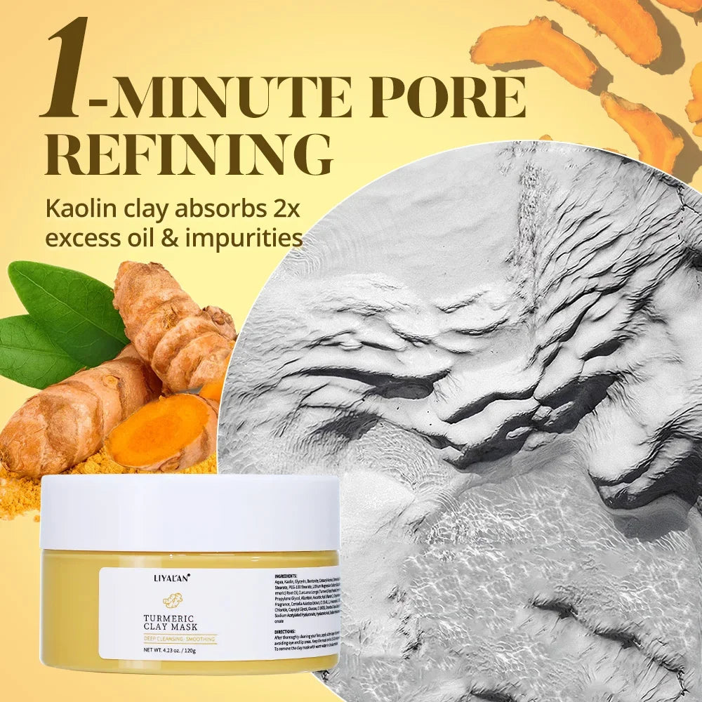 Turmeric Clay Mask – Deep Cleansing & Pore Refining Peaceful Pleasures Health and Wellness