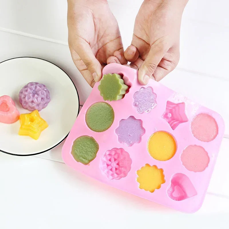Flower Grass Mold Silicone Multi-style Baking Cake Candy Chocolate