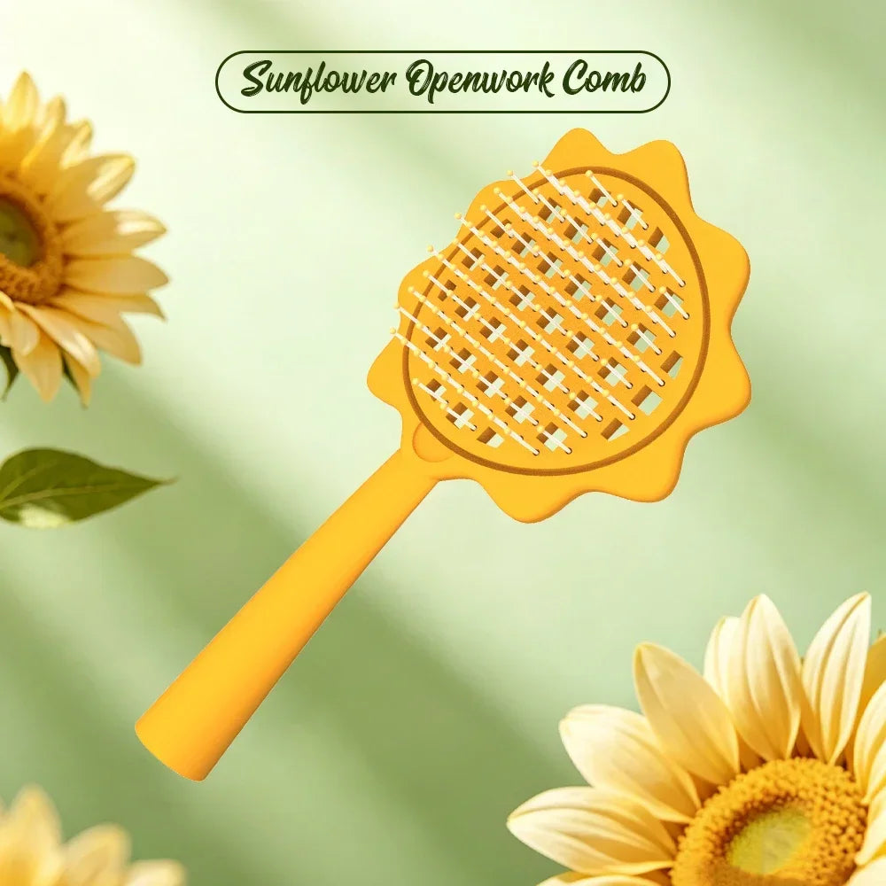 Sunflower Detangling Hair Brush & Scalp Massager Comb